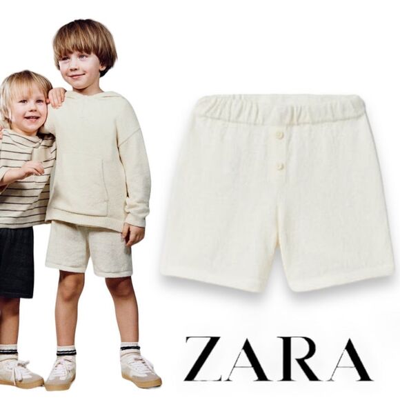 Zara Other - ZARA Kids | Light Ecru | TERRYCLOTH SHORTS